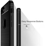 Techsuit Carbon Silicone ovitek za iPhone 7 Plus - črn | Shoptok.si