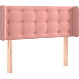  Uzglavlje s ušima ružičasto 103x16x78/88 cm baršunasto | shoptok.hr