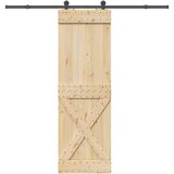  Klizna vrata NARVIK Prirodna i crna 70 x 210 cm (213 5 cm) | shoptok.hr