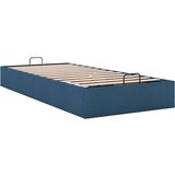 vidaXL Otomanski posteljni okvir brez vzmetnice moder 80x200 cm blago, (21609144) | Shoptok.si