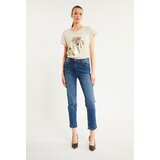 Monnari Woman's Jeans Classic Women's Jeans With Application Navy Blue | ePonuda.com