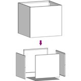vidaXL Sadilice 2 kom crne 32 x 30 x 29 cm od hladno valjanog čelika | shoptok.hr