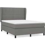  The Living Store Box spring posteljni z vzmetnico temno siv 140x190 cm blago - Box Spring Postelja, (21455885) | Shoptok.si