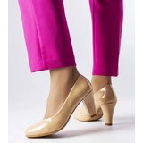 Gemre Beige Patent Pumps Burkett | ePonuda.com
