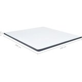  Nadmadrac za krevet s opružnim madracem 200 x 160 x 5 cm srednje mekan | shoptok.hr