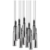 Trio Select LED viseča svetilka v srebrni barvi s steklenim senčnikom ø 50 cm Lucent – | Shoptok.si