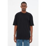 Trendyol Black Men's Basic 100% Cotton Relaxed Fit Crew Neck Short Sleeved T-Shirt | shoptok.hr