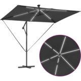 vidaXL Kantaliv dežnik z bananom Antracit 294 x 200 x 254 cm | Shoptok.si