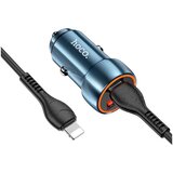 hoco. avtopolnilec Type C + USB QC3.0 Power Delivery 20W s kablom za iPhone Lightning 8-pin Z46A safirno modra | Shoptok.si