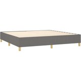  S oprugama i madracem tamnosivi 200 x 200 cm od tkanine | shoptok.hr