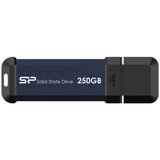 SiliconPower Portable Stick-Type SSD 250GB, MS60, USB 3.2 Gen 2 Type-A, Read up to 600MB/s, Write up to 500MB/s, Blue cene