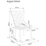 Molarem Home Stolica August-mornarsko plava | shoptok.hr