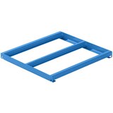 LISTA Fiksni okvir, ŠxG 890 x 860 mm, obremenitev police 1000 kg, svetlo modra | Shoptok.si