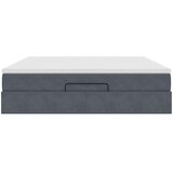  Ottoman krevet s madracem tamno sivi 160x200 cm baršun | Shoptok.si