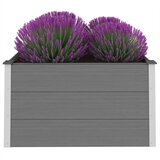  Vrtna Posuda za Sadnju WPC 100x100x54 cm Siva | shoptok.hr