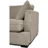 Scandic Bež sedežna garnitura iz rebrastega žameta 132 cm Mobby – | Shoptok.si