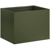  Vrtna saksija Maslinastozelena 40 x 30 x 30 cm Čelična vrata | shoptok.hr