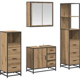 Set namještaja za kupaonicu s ladicama 4 pcs Umjetnički hrast | shoptok.hr