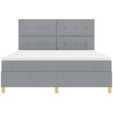  s opruga kutije Svijetlo siva 180 x 200 cm tkanina | shoptok.hr