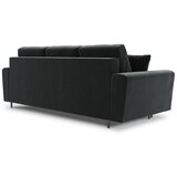 Cosmopolitan Design Temno siva žametna raztegljiva sedežna garnitura s prostorom za shranjevanje 235 cm Kyoto – | Shoptok.si