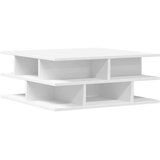  Klubska mizica bela 70x70x29 cm inženirski les | Shoptok.si