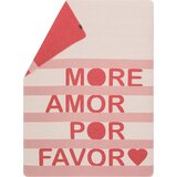  SILVRETTA odeja iz flanela "more amor por favor" - 1 k. u