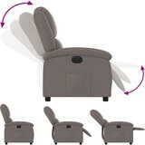  Električni naslanjač taupe blago, (20928970) | Shoptok.si
