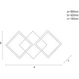  LED prigušiva stropna svetiljka LED/85W/230V 3000-6500K + daljinski upravljač | Eponuda.com