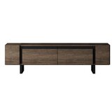 Hanah home tv polica yildiz walnut black | ePonuda.com