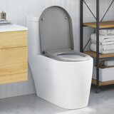 vidaXL Siva Plastika Standard WC sjedalo Ovalno Moderno Cijene