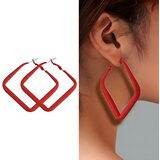  Naušnice AL-27463 - Crvena KP27463 | shoptok.hr