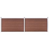 vidaXL vrtna ograda od WPC-a 353 x 106 cm smeđa Cijene