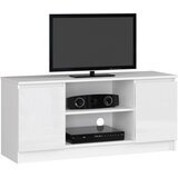 AKORD Tv Omarica, 2 Vrata In 1 Polica, Bela V Visokem Sijaju, (5000331799) Cene