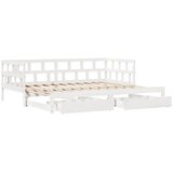  Dnevni krevet na razvlačenje s ladicama bez madraca 90 x 190 cm | shoptok.hr