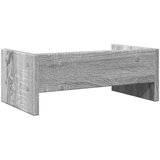  Stalak za monitor siva boja hrasta 42x24x16cm konstruirano drvo | shoptok.hr