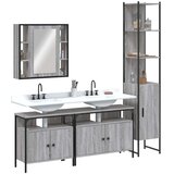 vidaXL 4-dijelni set kupaonskih ormarića boja hrasta sonome drveni | shoptok.hr