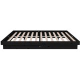  Okvir za krevet od masivnog drva crni 135 x 190 cm bračni | Eponuda.com