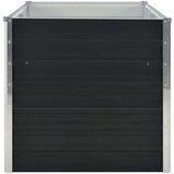 vidaXL Povišena vrtna gredica antracit 160x80x77 cm pocinčani čelik | shoptok.hr