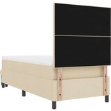  Vzmetnica Box Spring s posteljo in klopjo krem 100x200 cm tkanina, (22080907) | Shoptok.si