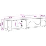  TV stalak 180 x 34,5 x 40 cm Hrast sonoma Konstruirano drvo | shoptok.hr