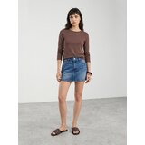 Sinsay Pamučna slim fit majica dugih rukava | shoptok.hr