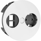 Boschmann BAC-TWIST vgradna vtičnica mat bela za kuh pult 1x220V, 1xokvir prazen 931.233 Cene