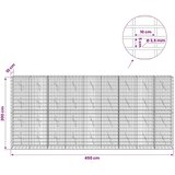  Gabion s žicom debljine 3 5 mm i mrežom 5x10 cm 450x10x200 cm - 10 cm 200 cm 450 cm | shoptok.hr