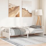  Dnevni krevet bez madraca bijeli 90 x 200 cm masivna borovina | shoptok.hr