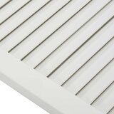  Vrata z letvicami trdna borovina bela 99,3x39,4 cm, (20823736) | Shoptok.si