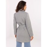 RUE PARIS Coat-IT-EN-A9590.85-white-grey Cene