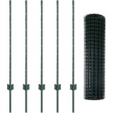 Euro ograda s postom 10 x 1 m Čelik premazan PVC-om Zelena | shoptok.hr