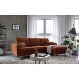 Miuform opečnato oranžna raztegljiva sedežna garnitura Scandic Lagom, desni kot | Shoptok.si