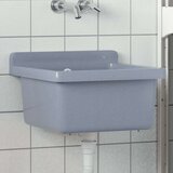 vidaXL Umivaonik za zidnu montažu sivi 40 x 40 x 24 cm od smole | shoptok.hr