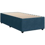 Box spring krevet s madracem plavi 90x190 cm baršunasti | shoptok.hr